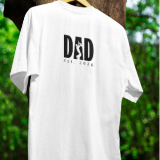Aangepaste silhouet van vader en kind t-shirt