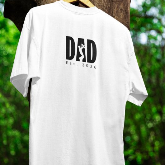 Aangepaste silhouet van vader en kind t-shirt