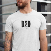 Aangepaste silhouet van vader en kind t-shirt