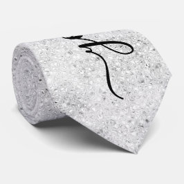 Aangepaste Silver Glitter Sparkles Stropdas