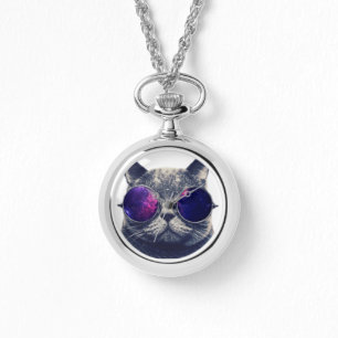 Aangepaste Silver Wrap-Around Horloge