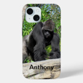 Aangepaste Silverback Gorilla-telefoontas Case-Mate iPhone Case (Achterkant)