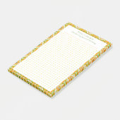 Aangepaste Sinaasappel Groene Dot Raster Tuin Inde Post-it® Notes (Schuin)