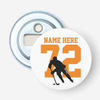 Aangepaste Sinaasappel naam van Hockey Player-spel