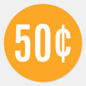 Aangepaste Sinaasappel prijs Sticker (Voorkant)