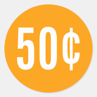 Aangepaste Sinaasappel prijs Sticker