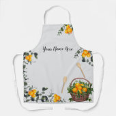 Aangepaste Sinaasappels Eenvoudig All Over Print S Schort (Voorkant)