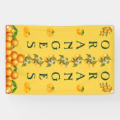 Aangepaste sinaasappels te koop verticaal spandoek (Horizontaal)