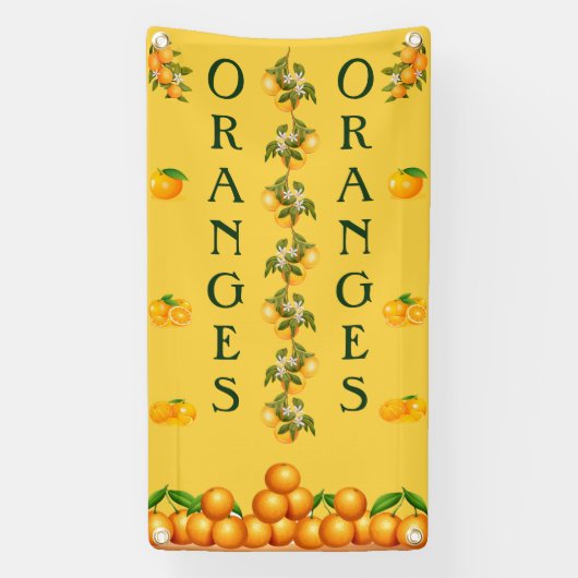 Aangepaste Sinaasappels voor verkoopverticaal Spandoek (Verticaal)