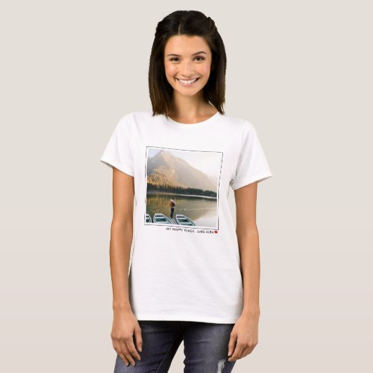 Aangepaste Single Photo T-shirt (Voorkant volledig)