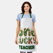 Aangepaste  sint-patricks dag één Lucky leraar Schort (Gedragen)