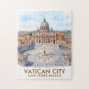 Aangepaste Sint-Pietersbasiliek Vaticaanstad Aquar Legpuzzel