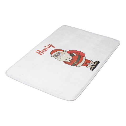 Aangepaste Sinterklaas Kerst Teenslippers Badmat (Gekanteld)