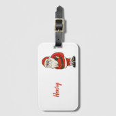 Aangepaste Sinterklaas Kerst Teenslippers Bagagelabel (Voorkant (verticaal))
