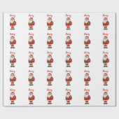 Aangepaste Sinterklaas Kerst Teenslippers Cadeaupapier (Vlak)