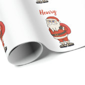 Aangepaste Sinterklaas Kerst Teenslippers Cadeaupapier (Rol Hoek)