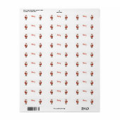 Aangepaste Sinterklaas Kerst Teenslippers Etiket (Full Sheet)