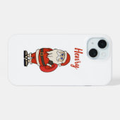 Aangepaste Sinterklaas Kerst Teenslippers iPhone 15 Case (Achterkant horizontaal)