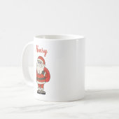 Aangepaste Sinterklaas Kerst Teenslippers Koffiemok (Voorkant links)
