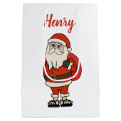 Aangepaste Sinterklaas Kerst Teenslippers Medium Cadeauzakje (Achterkant)