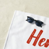 Aangepaste Sinterklaas Kerst Teenslippers Strandlaken (In situ)