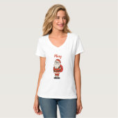 Aangepaste Sinterklaas Kerst Teenslippers T-shirt (Voorkant volledig)