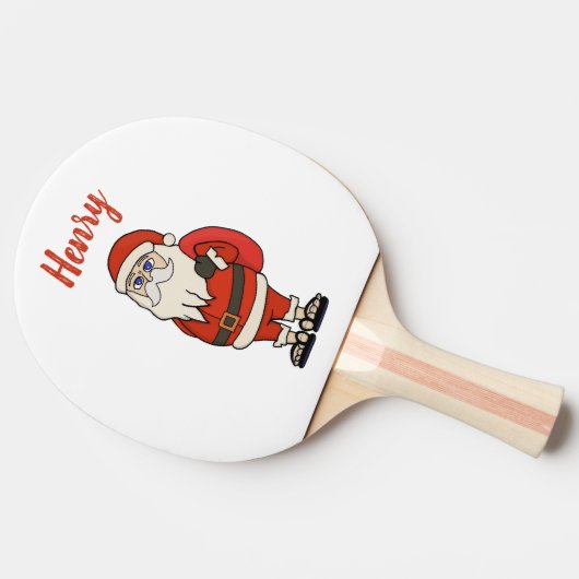 Aangepaste Sinterklaas Kerst Teenslippers Tafeltennisbatje (Zijkant)