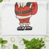 Aangepaste Sinterklaas Kerst Teenslippers Theedoek (Gevouwen)