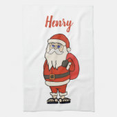 Aangepaste Sinterklaas Kerst Teenslippers Theedoek (Verticaal)