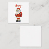 Aangepaste Sinterklaas Kerst Teenslippers Vierkante Visitekaartje (Voorkant / Achterkant)