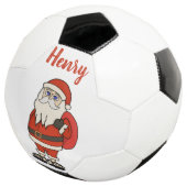 Aangepaste Sinterklaas Kerst Teenslippers Voetbal (Drie kwart)