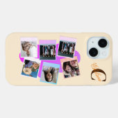 Aangepaste Six-Photo Cloud met naam Iphone Case (Achterkant (horizontaal))