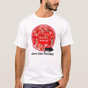 Aangepaste sjaal, San Fermin-encierro, logo door b T-shirt