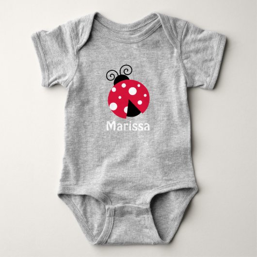Aangepaste Sjablonen voor Ladybug Romper (Voorkant)