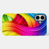 Aangepaste Sjabloon Abstract Wavy Patroon Case-Mate iPhone Case (Achterkant (horizontaal))