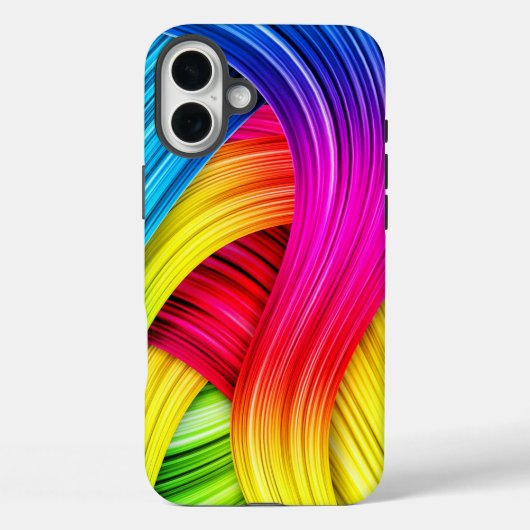 Aangepaste Sjabloon Abstract Wavy Patroon Case-Mate iPhone Case (Achterkant)