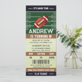 Aangepaste Sjabloon Amerikaans Football Ticket Ver Kaart (Staand voorkant)