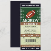 Aangepaste Sjabloon Amerikaans Football Ticket Ver Kaart (Voorkant / Achterkant)