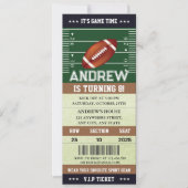 Aangepaste Sjabloon Amerikaans Football Ticket Ver Kaart (Voorkant)