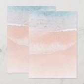 Aangepaste Sjabloon Beach Sand Zee Seaside Natuur (Voorkant / Achterkant)