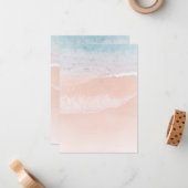 Aangepaste Sjabloon Beach Sand Zee Seaside Natuur (Voorkant / Achterkant in situ)