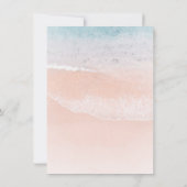 Aangepaste Sjabloon Beach Sand Zee Seaside Natuur (Achterkant)