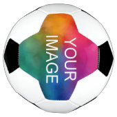 Aangepaste Sjabloon Bedrijf Logo Afbeelding Tekst Voetbal (Gedraaid)