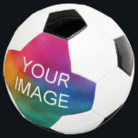 Aangepaste Sjabloon Bedrijf Logo Afbeelding Tekst Voetbal<br><div class="desc">Custom Upload Voeg Company Business Logo Afbeelding Creëer toe aan uw eigen elegante Voetbal.</div>