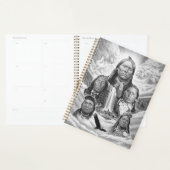 Aangepaste Sjabloon Beroemde Indianen schilderen Planner (Display)