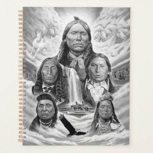 Aangepaste Sjabloon Beroemde Indianen schilderen Planner