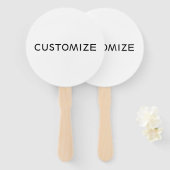 AANGEPASTE  SJABLOON BLANK HANDWAAIER (Voorkant en achterkant)