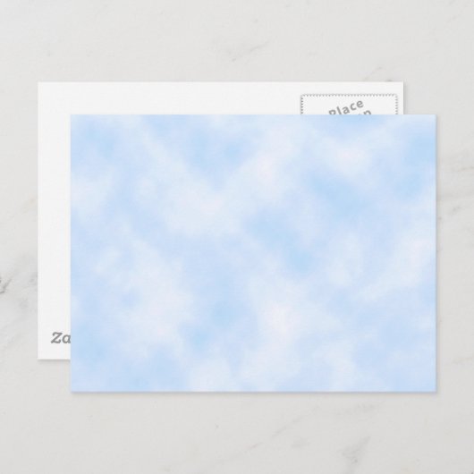 Aangepaste Sjabloon: Blauwe hemel met wolken Briefkaart (Voorkant / Achterkant)