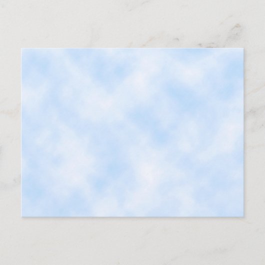 Aangepaste Sjabloon: Blauwe hemel met wolken Briefkaart (Voorkant)
