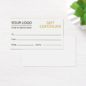 Aangepaste Sjabloon cadeaubon Visitekaartje (Bureau)